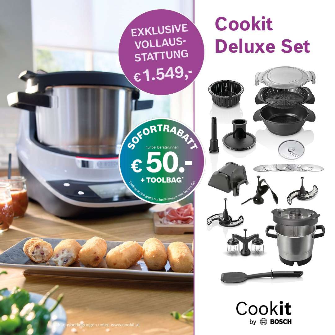 Cookit4you 9 Cookit Deluxe Set als Alternative zu Thermomix 7 . Testsieger