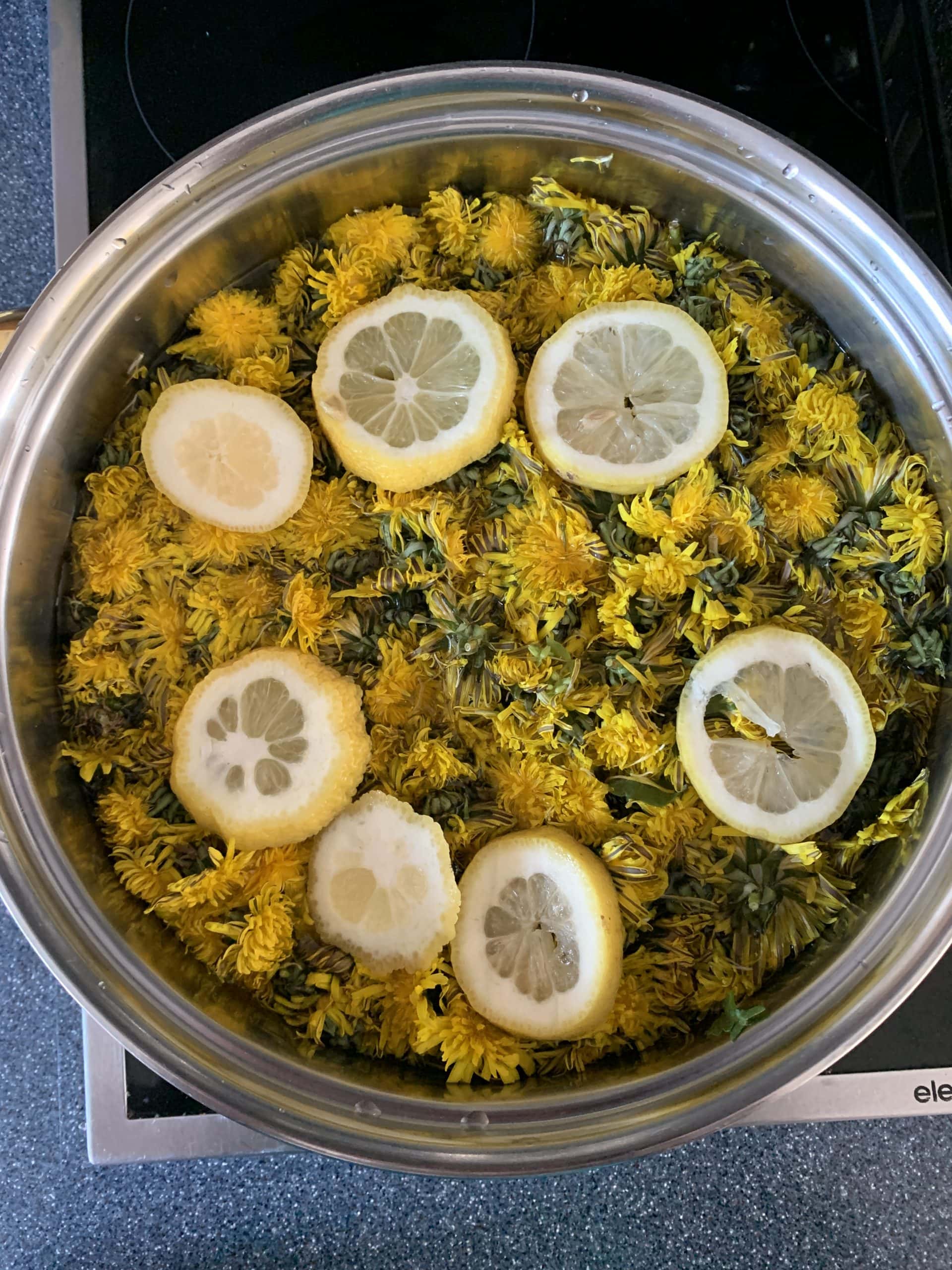 20210426_075106957_iOS Die Blüten vom Löwenzahn geben die Aromen und Wirkstoffe an das Wasser ab.