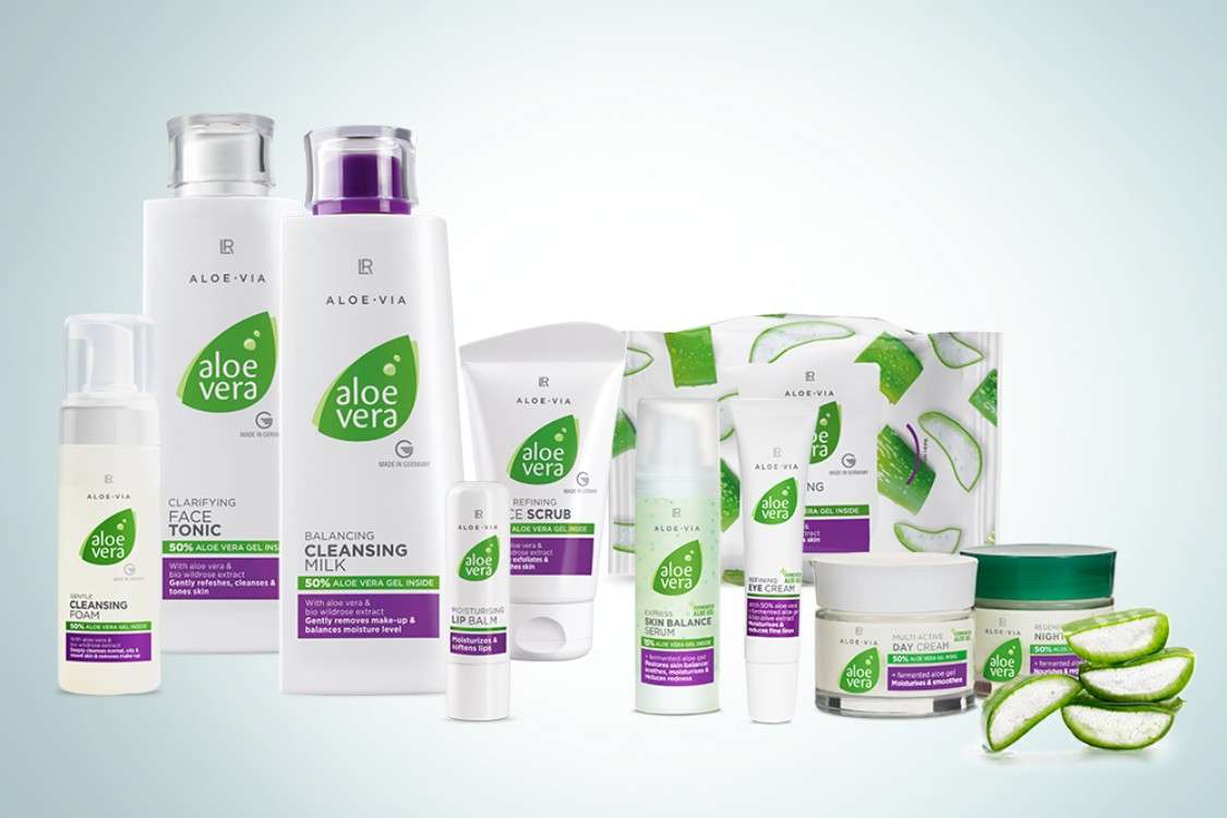 Aloe Vera Pflegeprodukte - Aloe Vera Gesichtspflege Naturkosmetik LR Produkte Shop kaufen