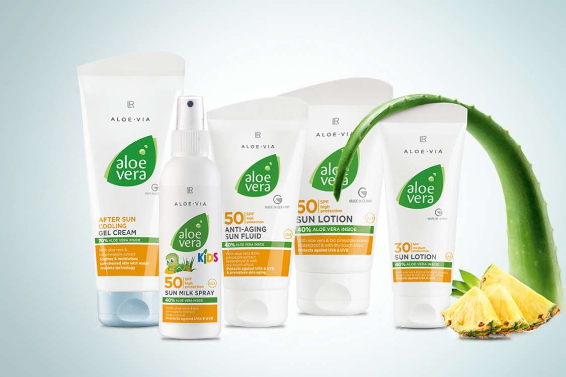Aloe Vera Sonnenschutz von LR für empfindliche Haut und Kinder LSF 50 UVA und UVB-Schutz