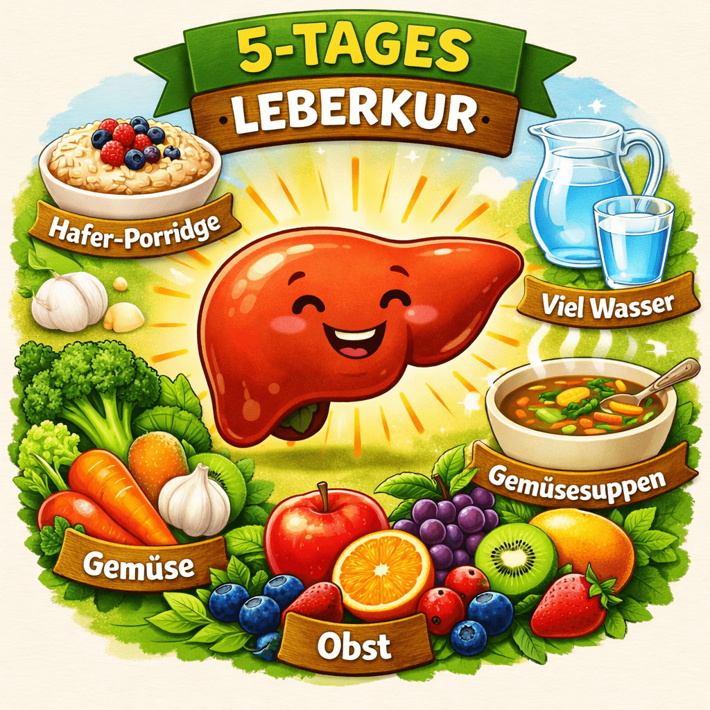 5 Tage Mini-Leberkur 3 Gemüse und Hafer - 5-Tages Leberkur