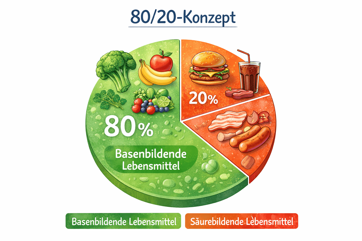 Basenüberschüssige Ernährung gegen Übersäuerung