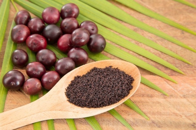 Acai Beeren im Aloe Acai wirken gegen Stress und Entzündungen, wertvolle Mineralien und Vitamine, Polyphenole