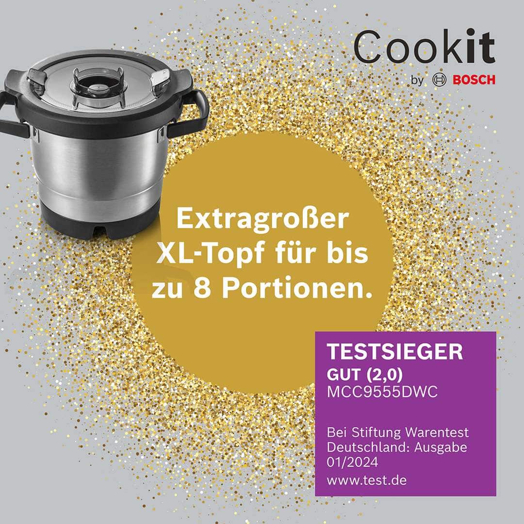 Cookit von Bosch mit extra großem Topf für bis zu 8 Portionen 