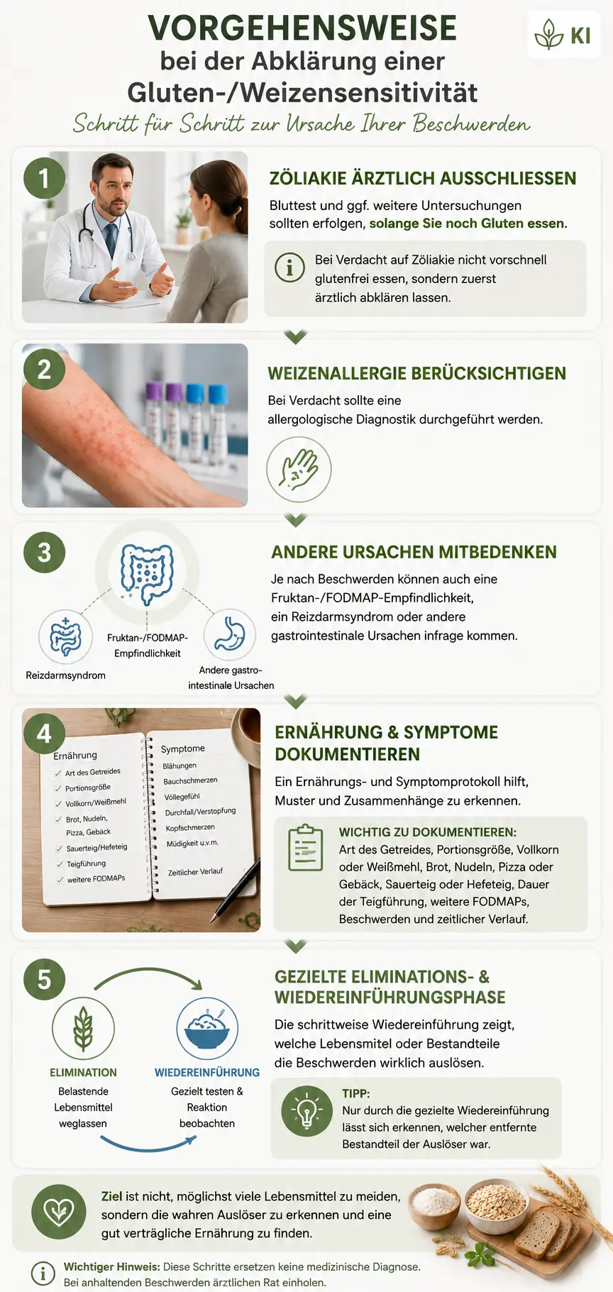 Abklaeren_Weizensensitivitaet Vorgehensweise zur Abklärung einer Weizenintoleranz Weizenunverträglichkeit