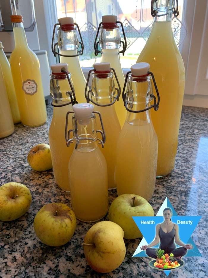 Apfelessig selber machen Rezept Obst fermentieren für den Darm und Säure-Basen-Haushalt, basisches Lebensmittel