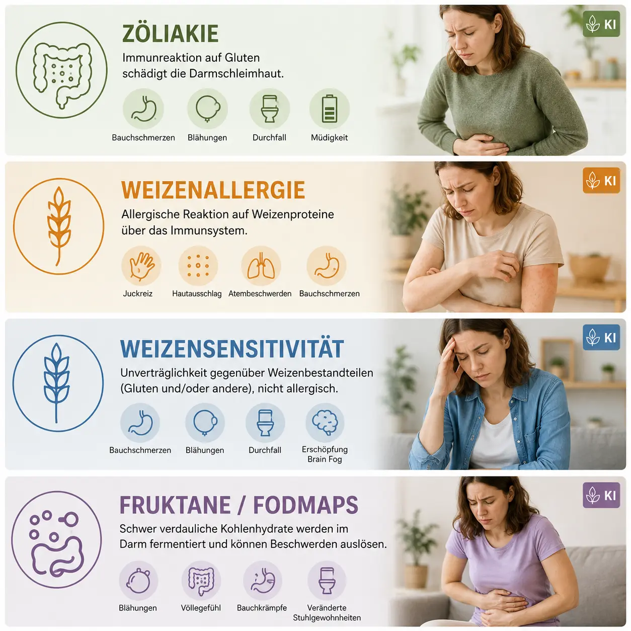 Beschwerden_bei_weizen Ähnliche Bewerden unterschiedliche Ursachen bei Getreide