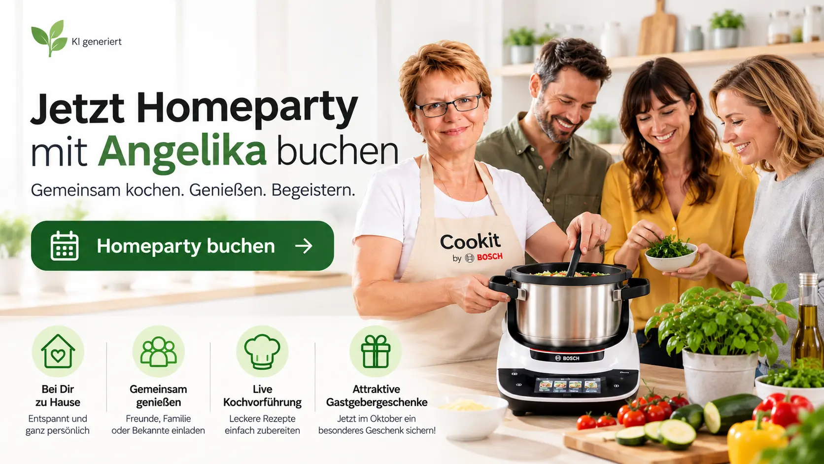 Cookit Homeparty Kochvorführung zu Hause