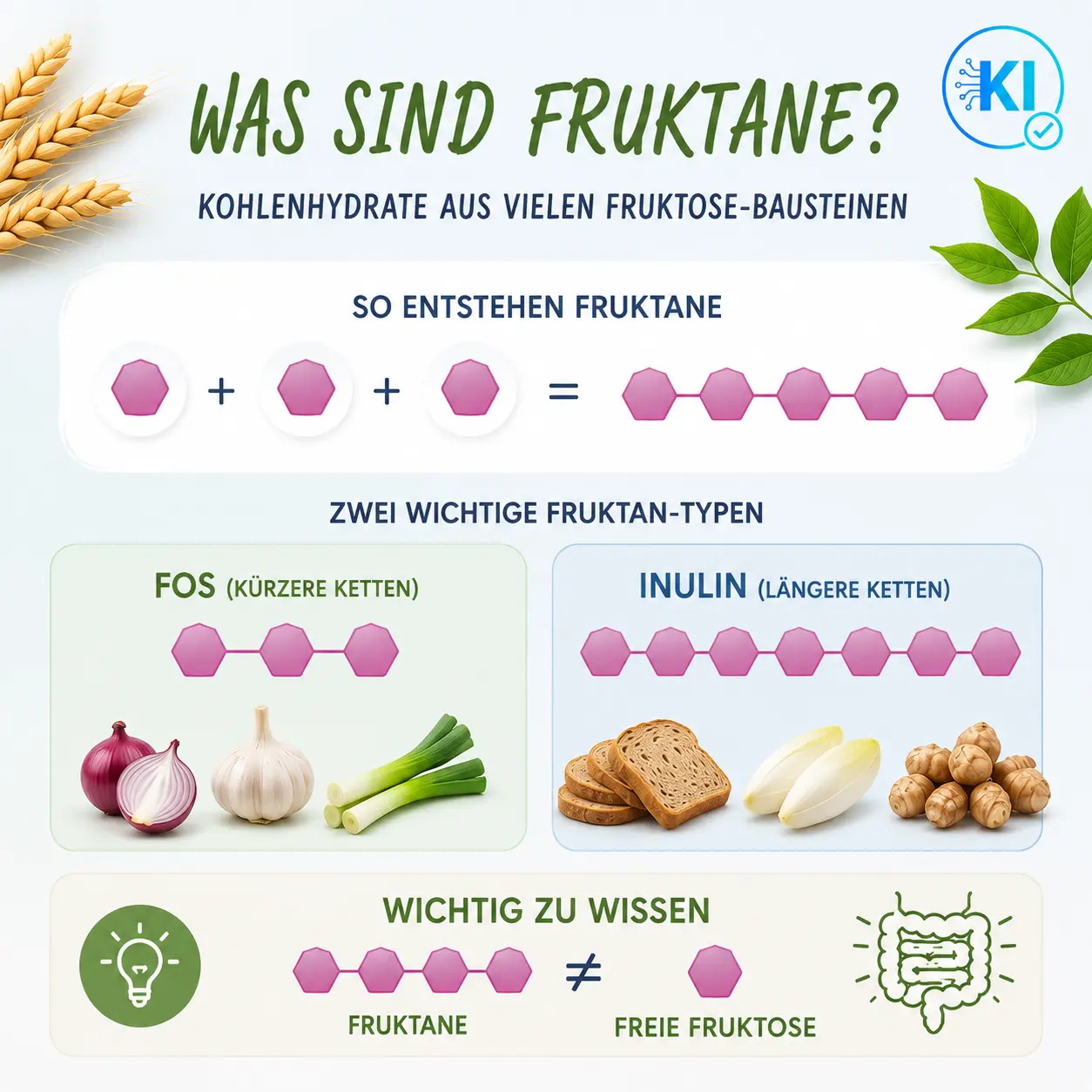 Fruktane verständlich erklärt Was sind Fruktane?