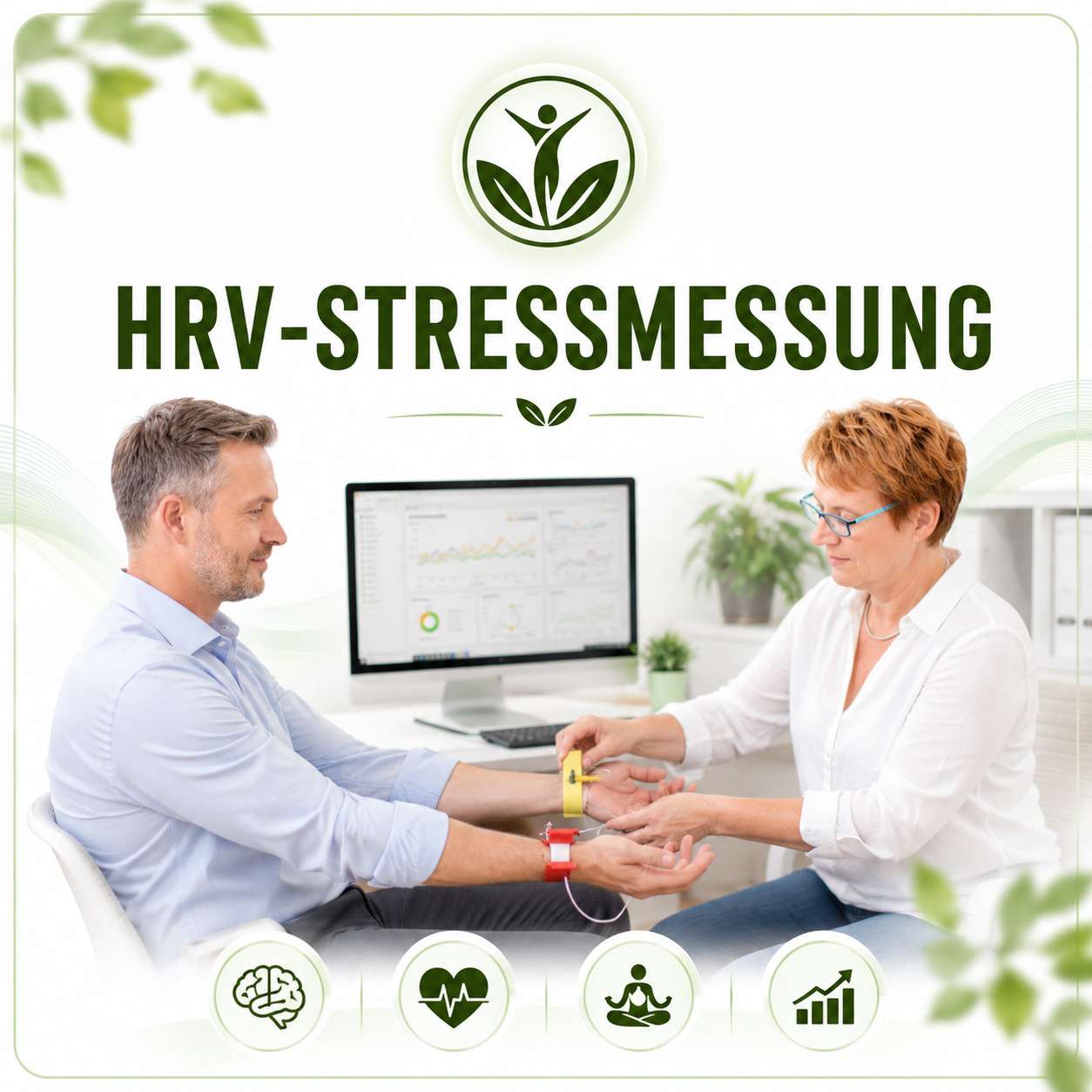 Leistungen Vitalmesszentrum Wien 16 HRV Stressmessung Herz-Raten-Variabilität Burnout erkennen
