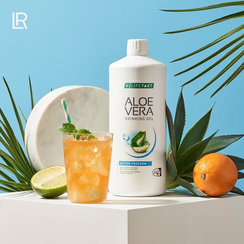 Aloe Vera mit Gelenksnährstoffen, Kollagen, Chondoitin, Vitaminen - für mehr Beweglichkeit auch im Alter.