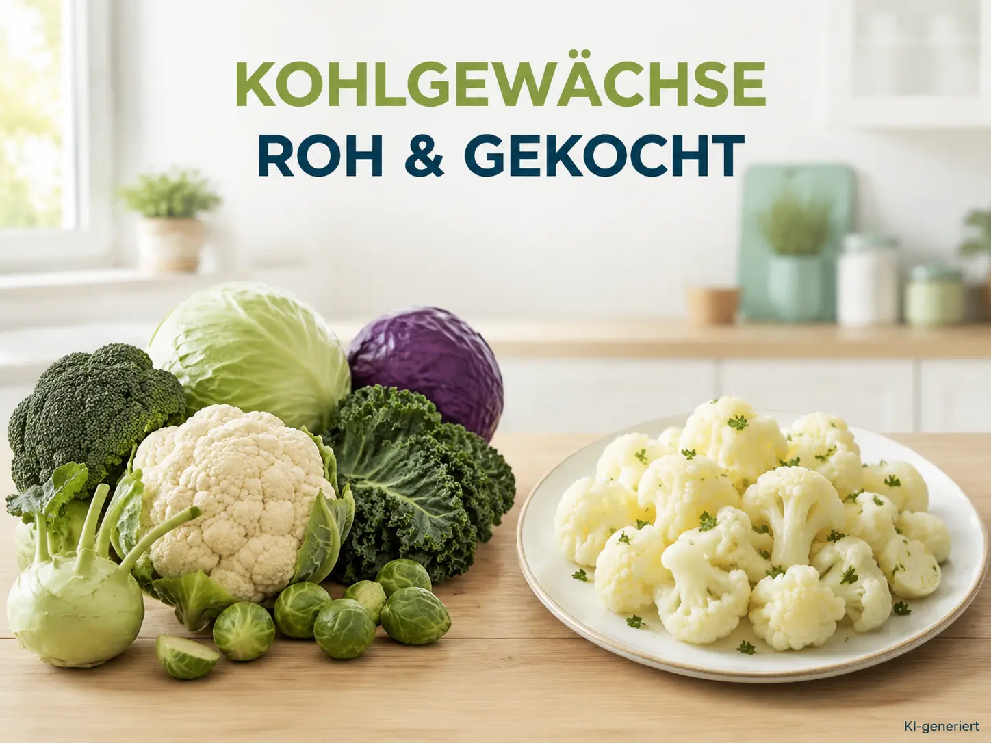 Kohlgewächse_ roh und gekocht Auch in den Kohlgewächsen befinden sich Antinährstoffe, die Blähungen verursachen können