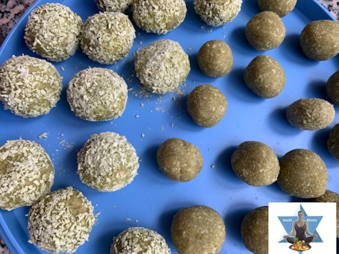 Energyballs mit Matcha zuckerfrei 3 Matcha kugeln 1