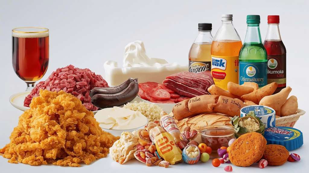 Ungesunde Lebensmittel wie Softdrinks oder auch Frittiertes meiden