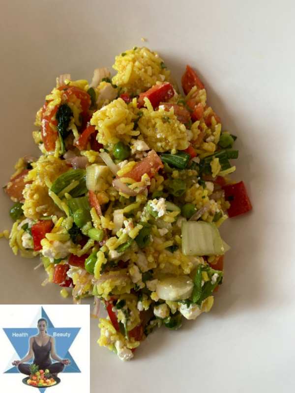 Sommerlicher Reissalat - glutenfrei Kochen - Rezepte-Blog Vitalmesszentrum