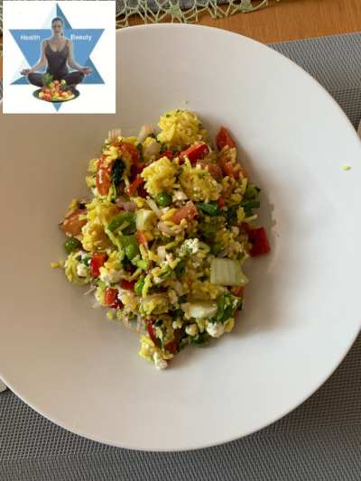 Sommerlicher Reissalat - glutenfrei Kochen - Rezepte-Blog Vitalmesszentrum