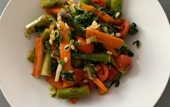 grüner Spargel Karotten Gemüse Rezept