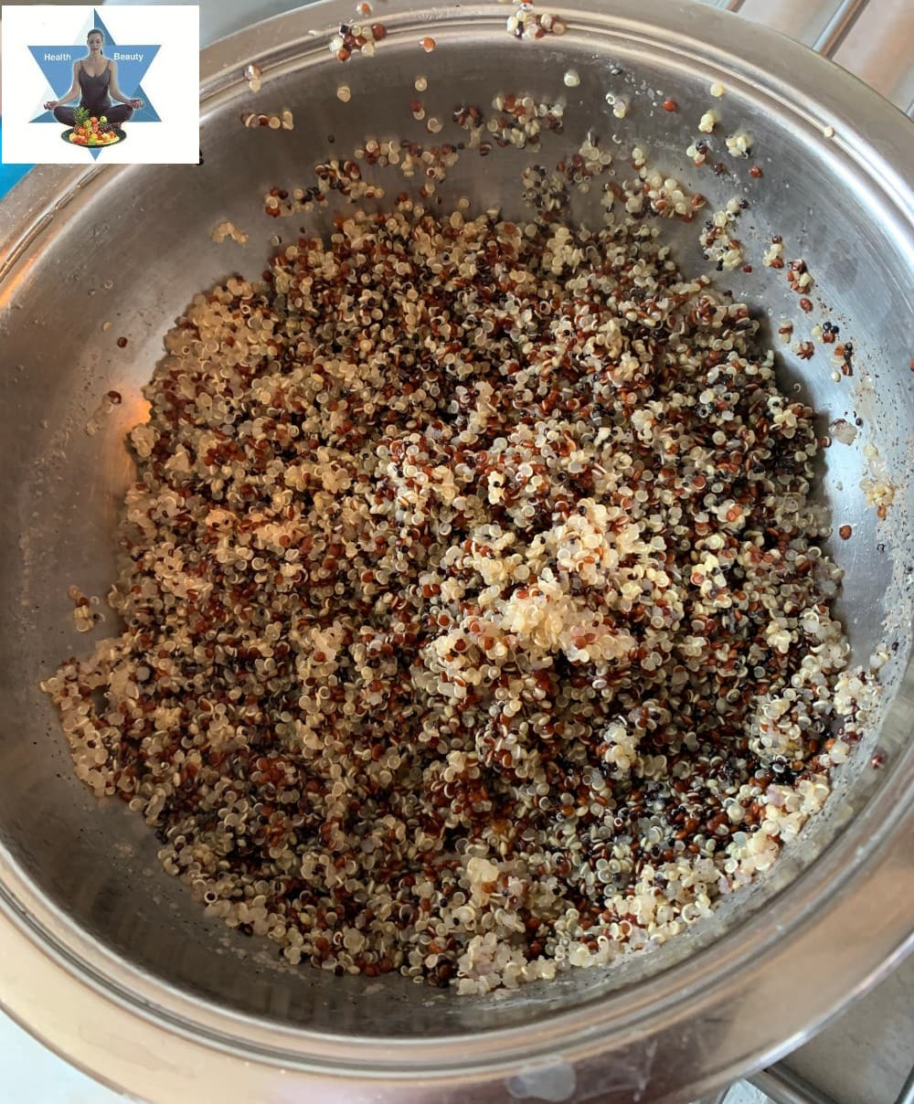 Spargel_Karotten_Gemüse_Quinoa (4) Buntes Quinoa - rotes Quinoa besonders lecker für einen Quinoasalat mit Granatapfelkernen