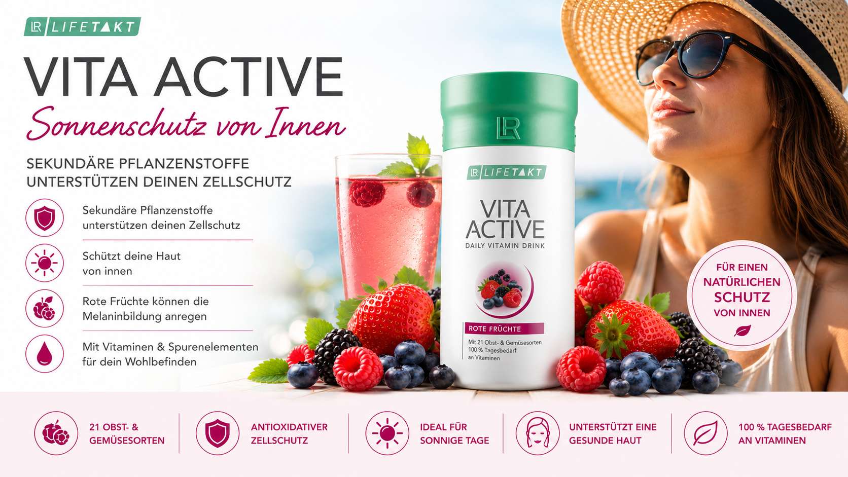 Vita Active Obst- und Gemüsekonzentrat kann den Zellschutz erhöhen