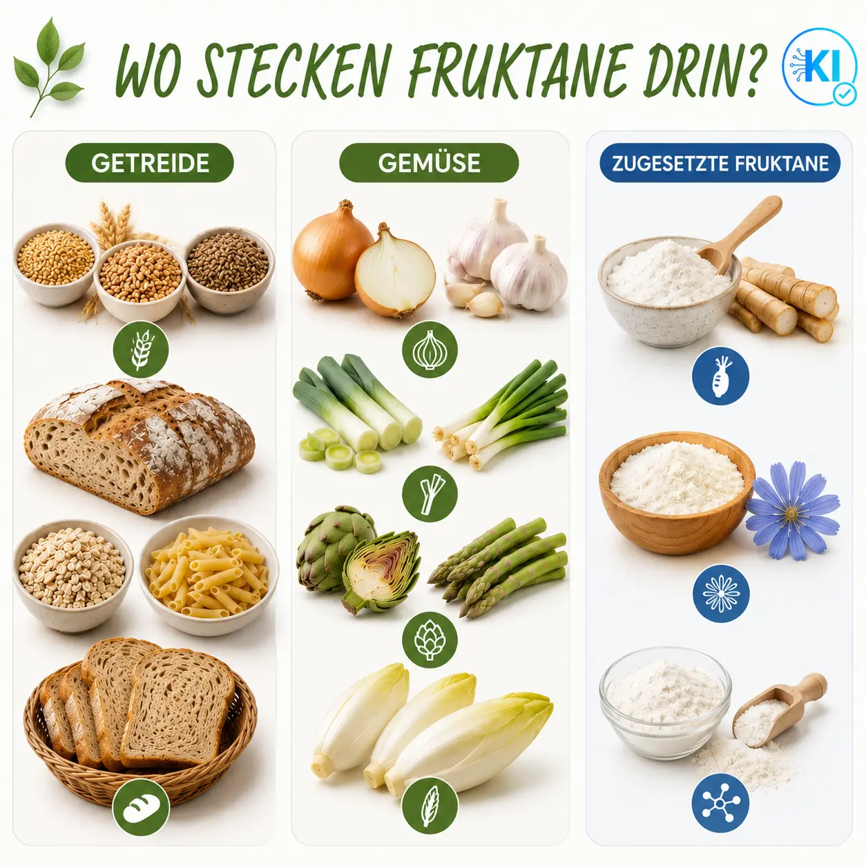 Wo stecken Fruktane drin_(1) Übersicht worin sich Fruktane befinden