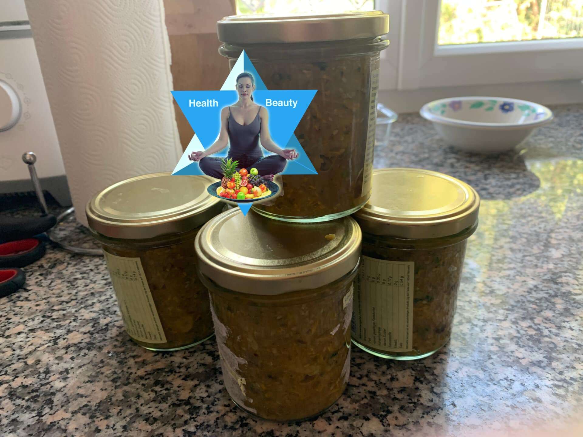 Zucchini Relish mit Apfel 13 Zucchini Relish oder auch Chutney mit Apfel, Curry und Koriander Rezept mit allen 5 Elementen in der TCM