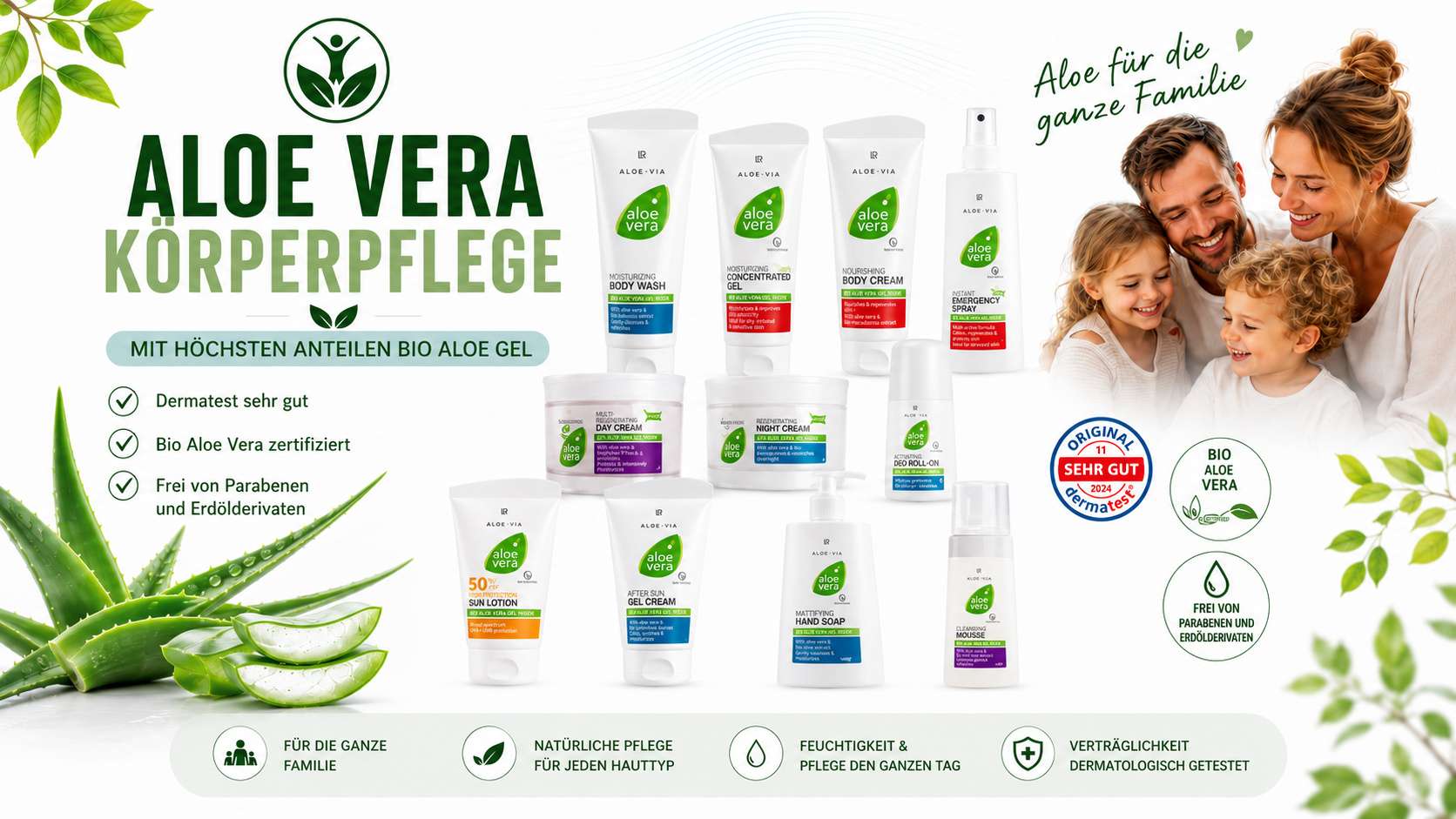 Aloe Vera Produkte 3 Hautpflege mit Aloe Vera Übersicht