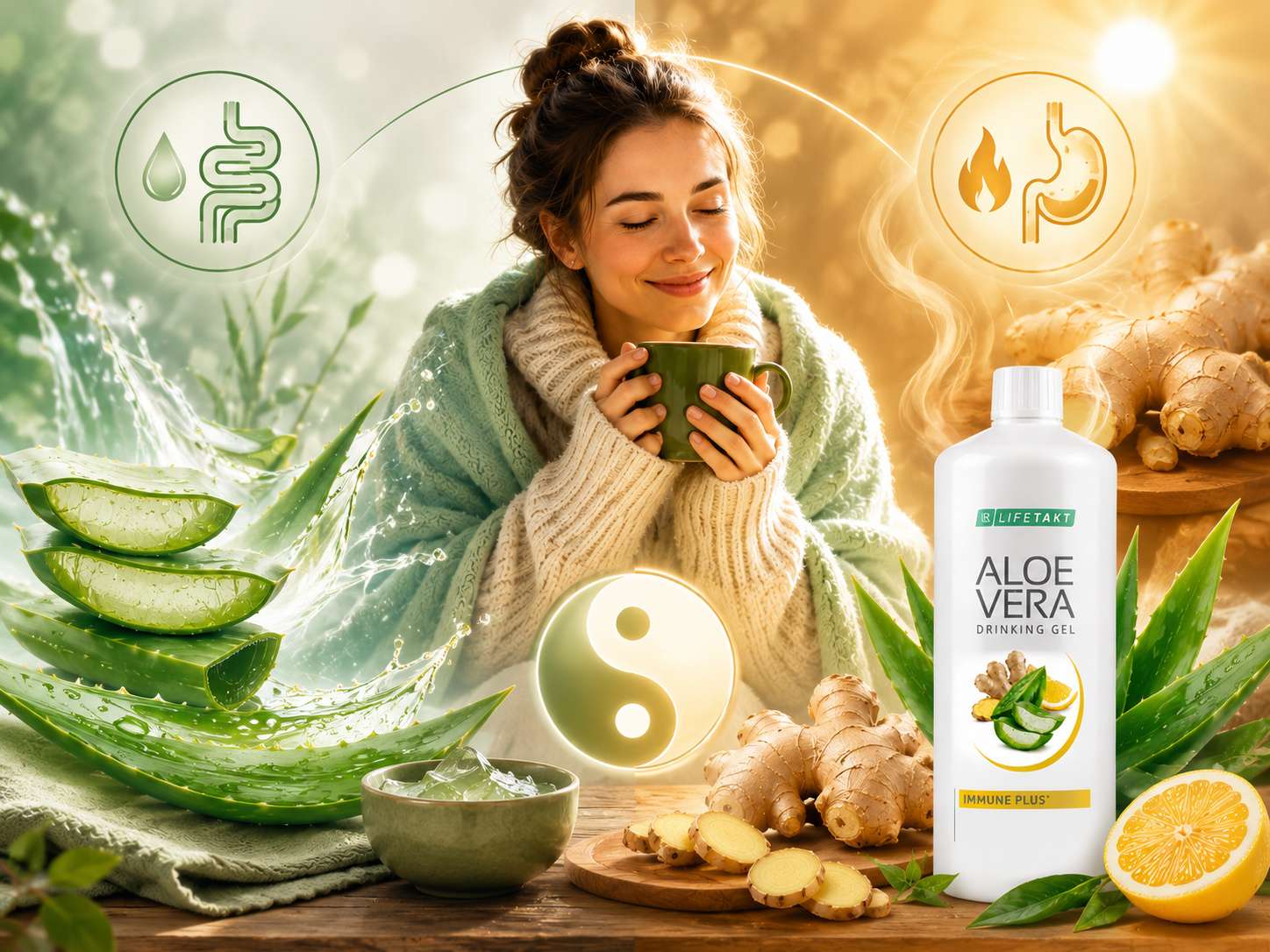 Aloe mit Ingwert in der TCM gegen Durchfall Blähungen und träge Verdauung