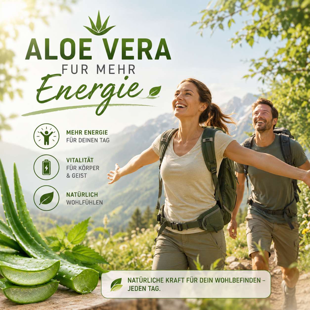 Aloe Vera Drinking Gel 7 Aloe Vera gegen Müdigkeit für mehr Energie