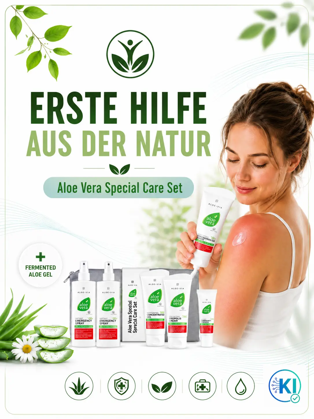 Aloe Vera bei Rötungen, Insektenstiche, Sonnenbrand - Spezialprodukte