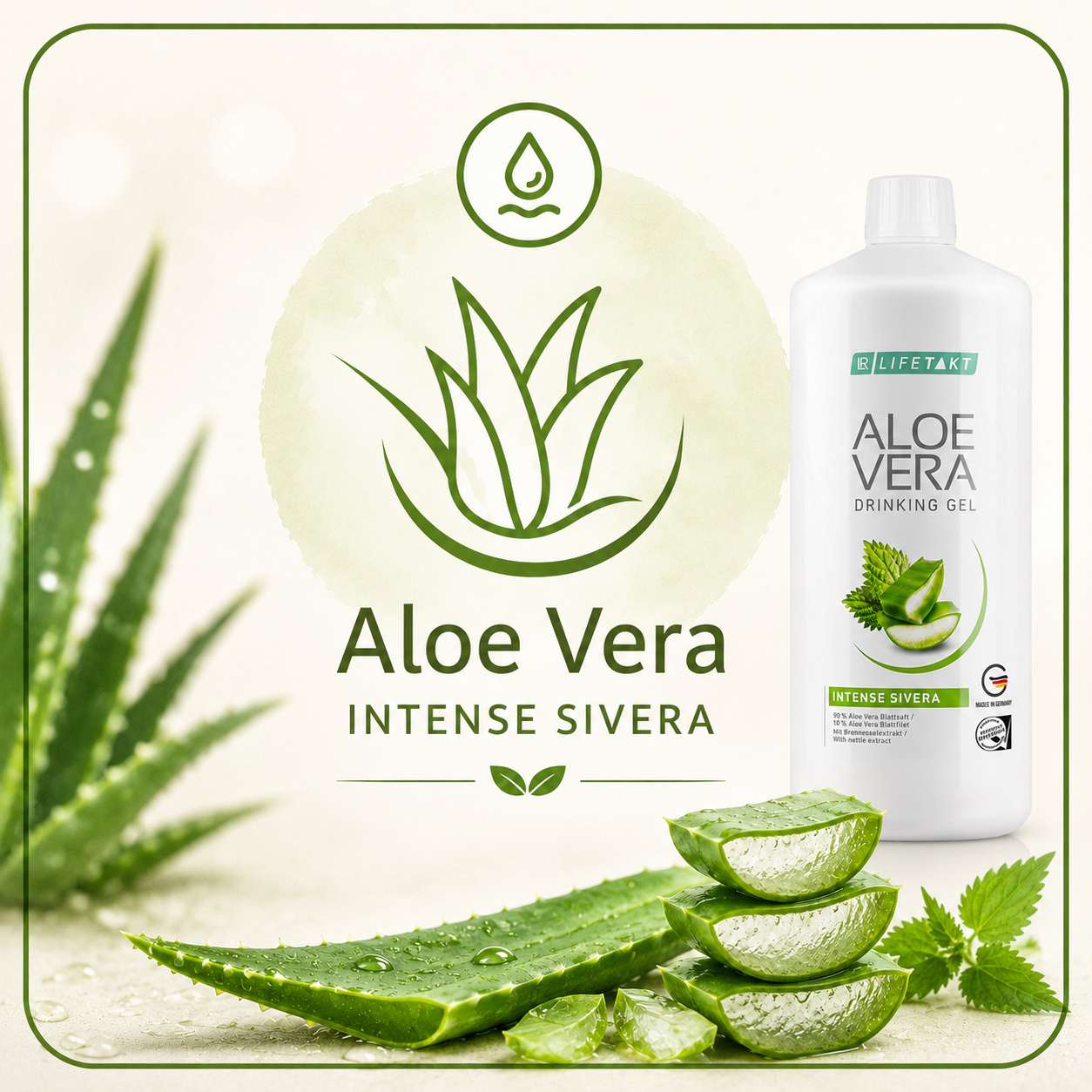 Aloe Vera Drinking Gel 3 Aloe Vera Sivera von LR mit Brennnesselsaft