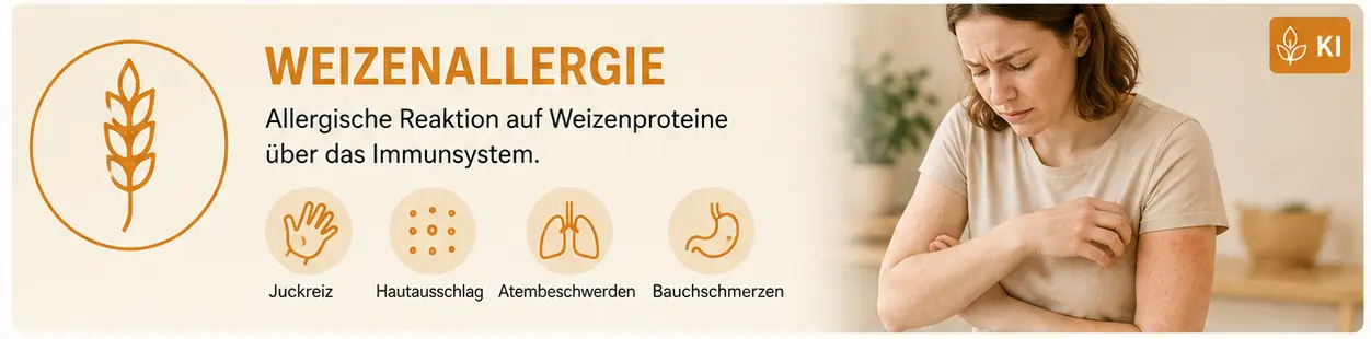 Beschwerden bei Weizenallergie