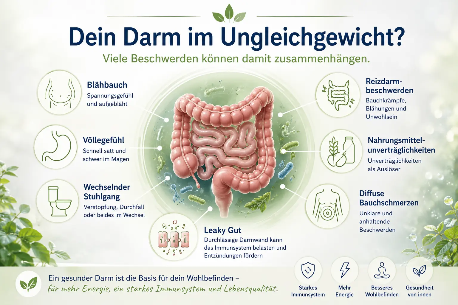 darmungleichgewicht Darmungleichgewicht und Beschwerden