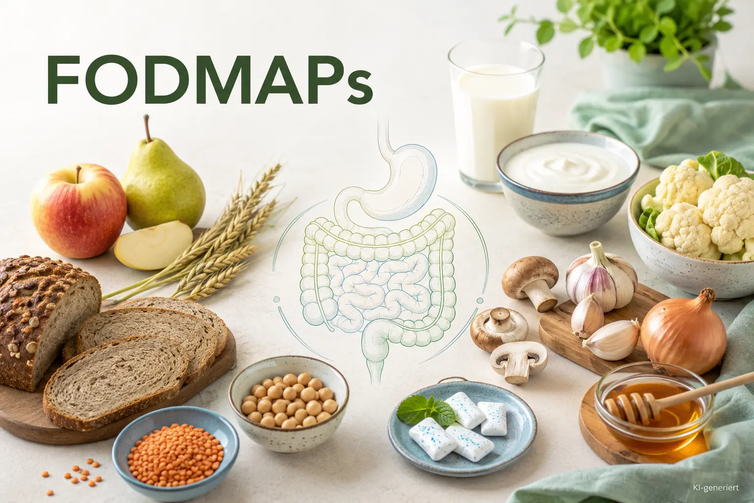 Fodmaps Auslöser für Blähungen Durchfall