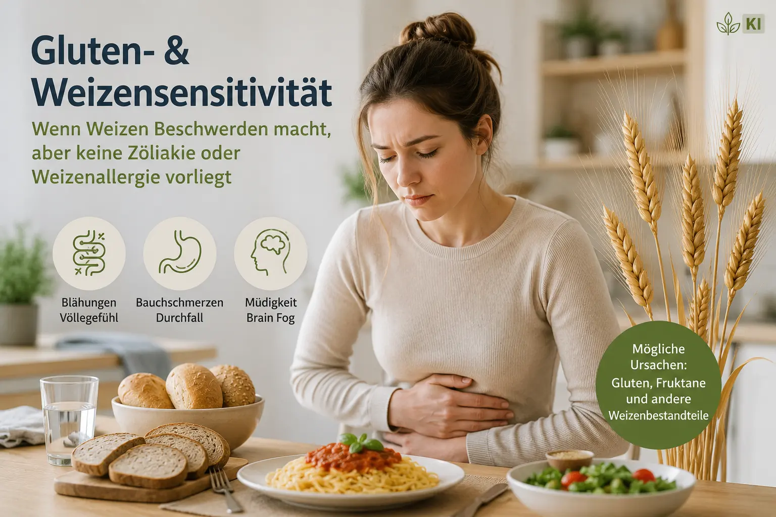 Weizenunverträglichkeit Weizensensitivität Glutensensitivität Glutenintoleranz