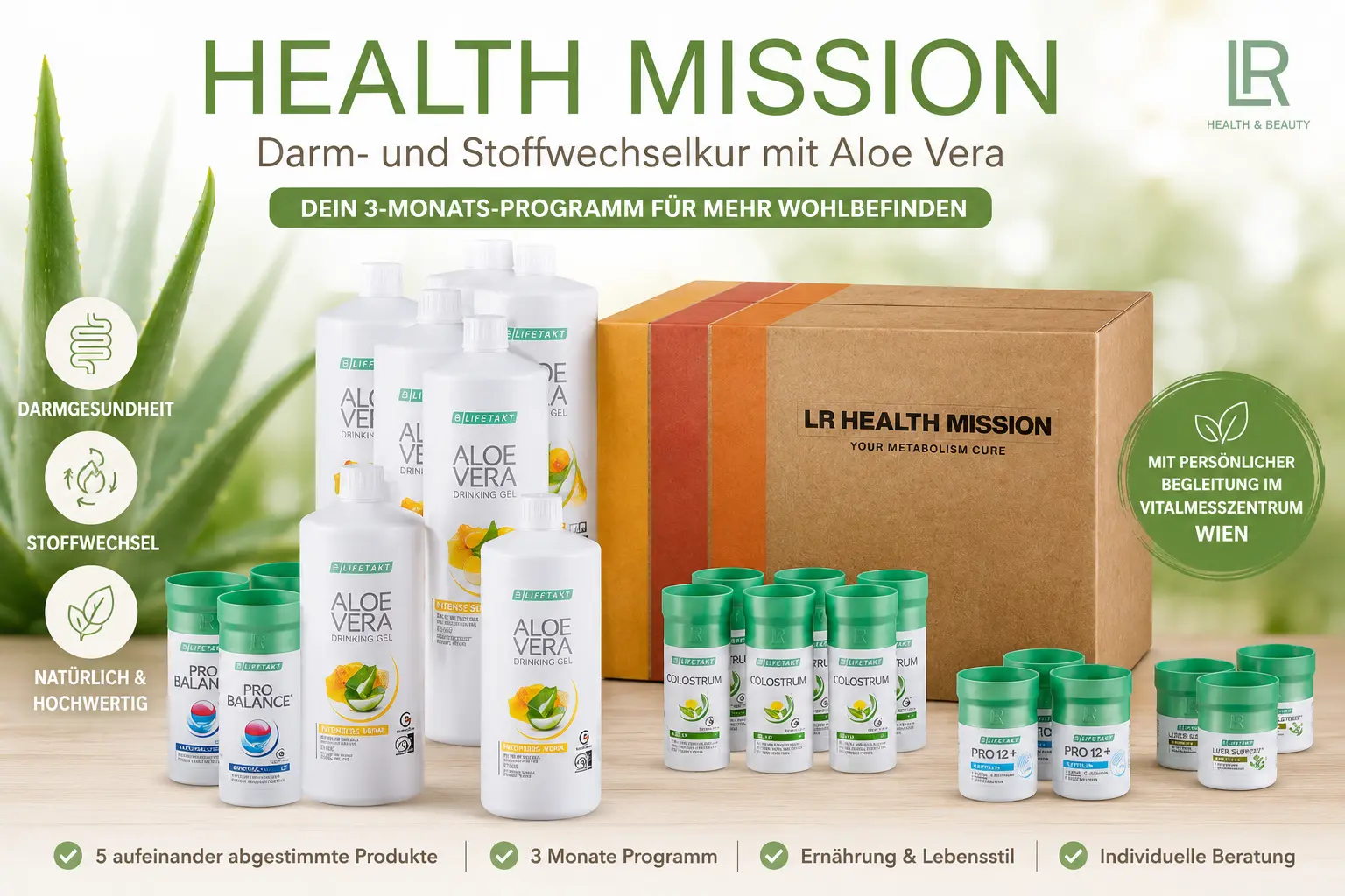 LR 3-Monatskur Health Mission Darm- und Stoffwechselkur