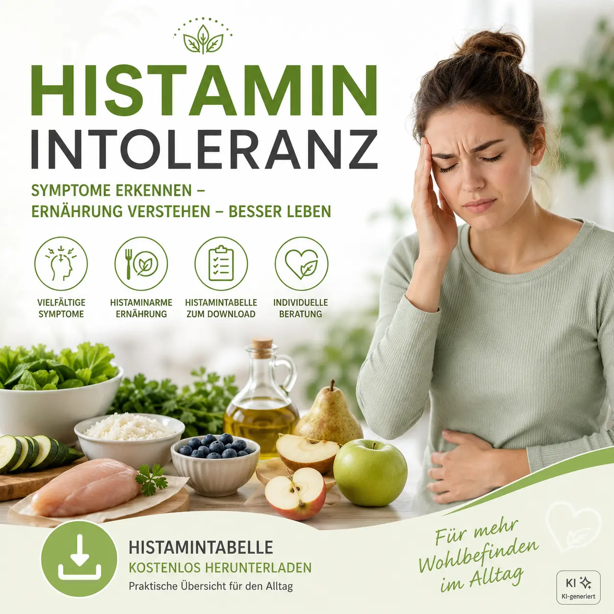 Histamintoleranz erkennen Tabelle Ernährung