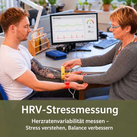 Leistungen Vitalmesszentrum Wien 8 HRV Stressmessung Herz-Raten-Variabilität Burnout erkennen