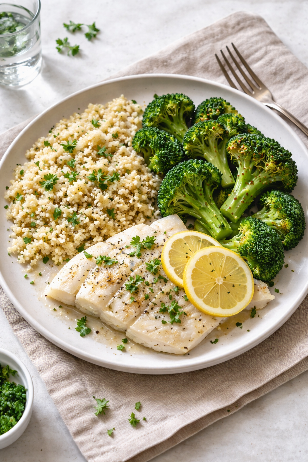 Leichtes leberfreundliches Mittagessen 