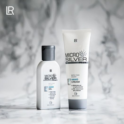Microsilver Plus Handcreme Handgel antibakterielles Handgel für Unterwegs Hautschutz gegen Bakterien und Viren