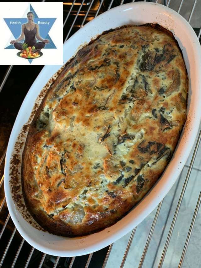 Low Carb Mangold Frittata für eine gesunde ketogene Ernährung mit viel Gemüse und ohne Fleisch, vegetarisch