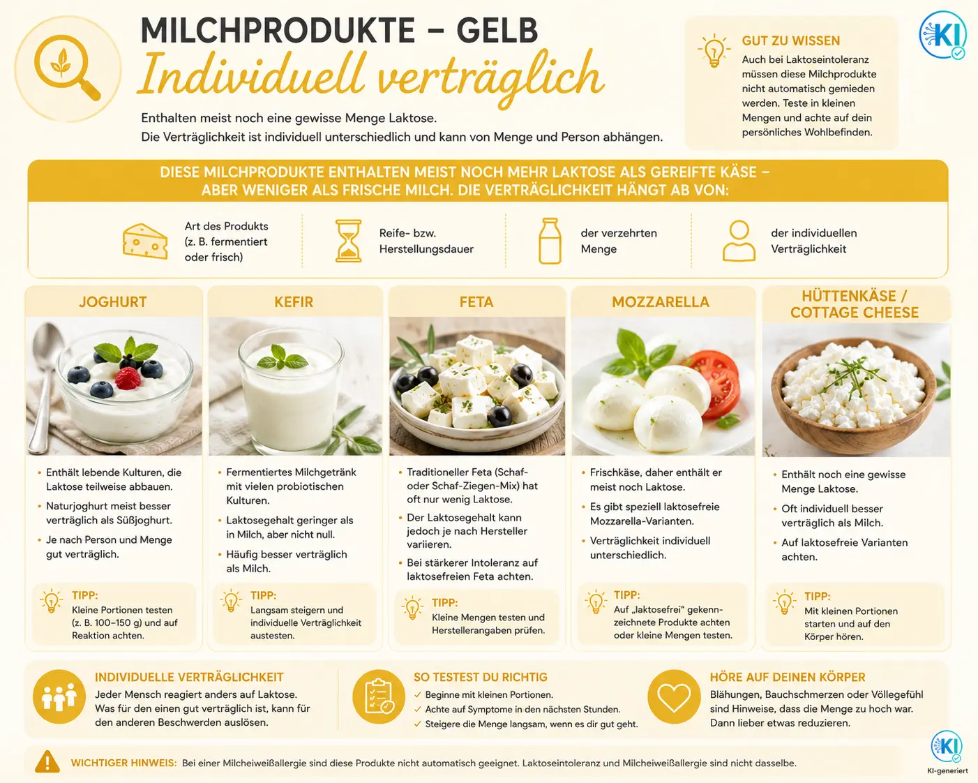 milchprodukte-weniger-laktose Lebensmittel Milchprodukte die kaum Laktose enthalten