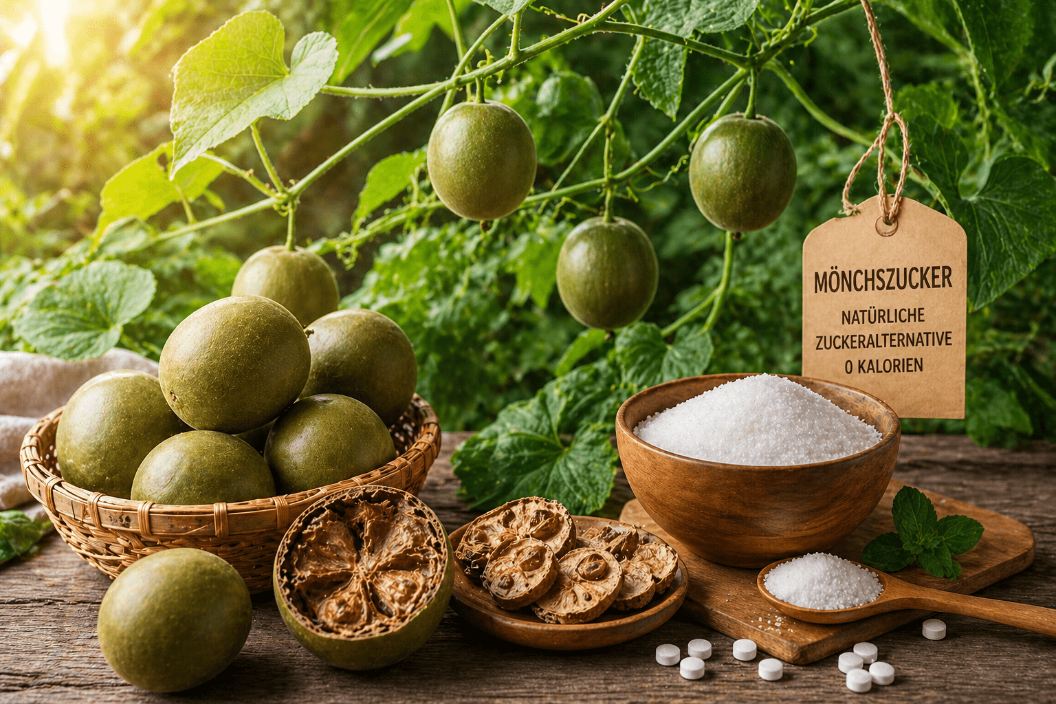 Mönchszucker - Luo Han Guo - eine naütlirhce Zucvkeralternative - Keto - Low Carb