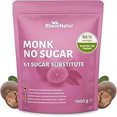 Mönchszucker mit Erythrit ist eine optimale Zuckeralternative für die Diät, Keto und Low Carb