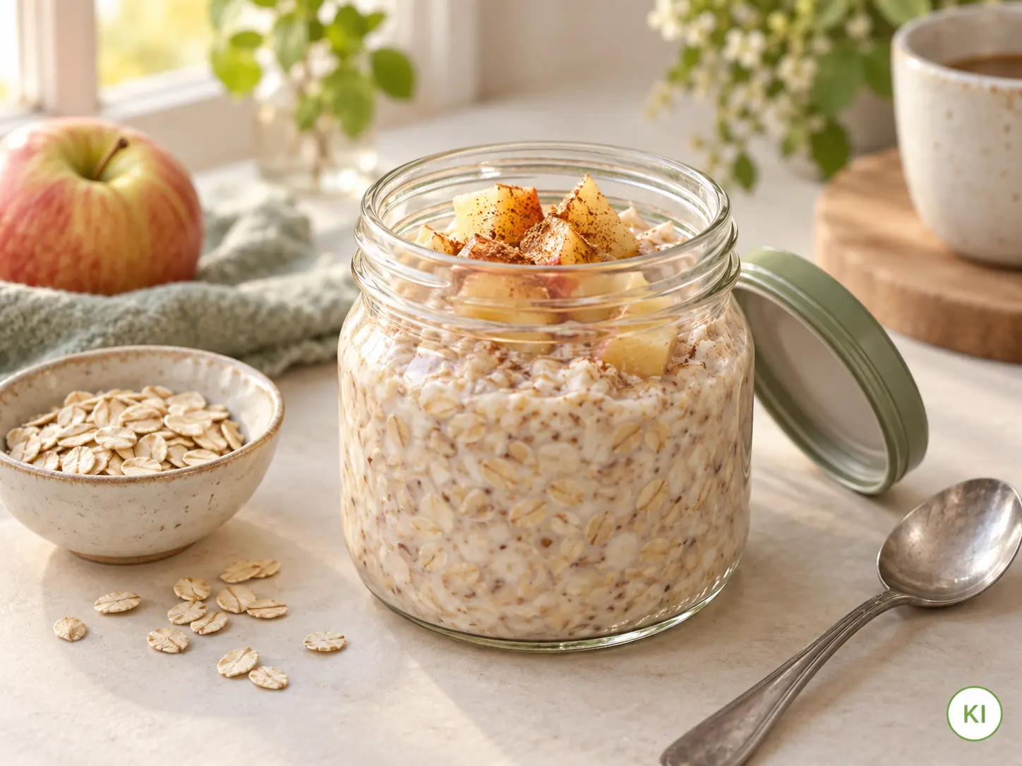 overnight_oat Ein einfaches Frühstück mit Haferflocken über Nacht einweichen