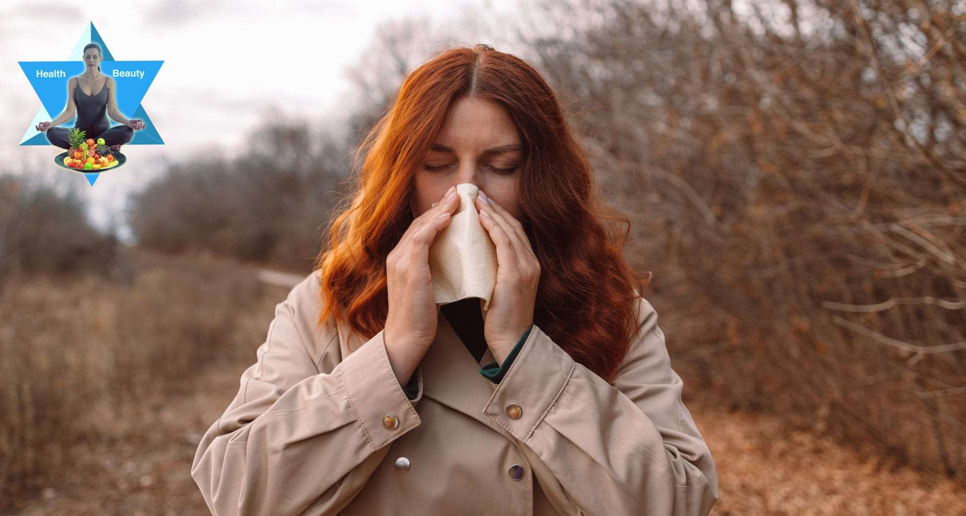 Erkältungskrankheiten im Winter mit Schleim im Hals und Schnupfen, Bronchitis, Sinusitis, Lunge