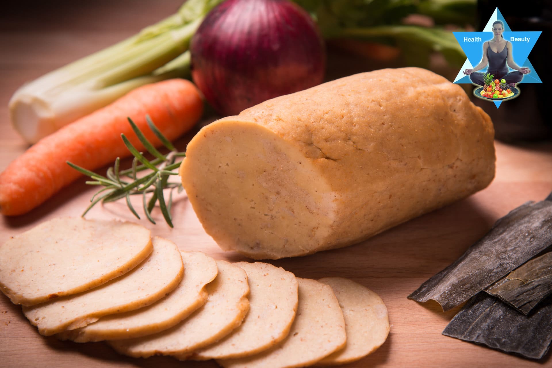 Seitan - reines Gluten - ein veganer Fleisch und Wurstersatz - und problematisch bei einer Glutenintoleranz oder Zöliakie - eine große Glutenfalle