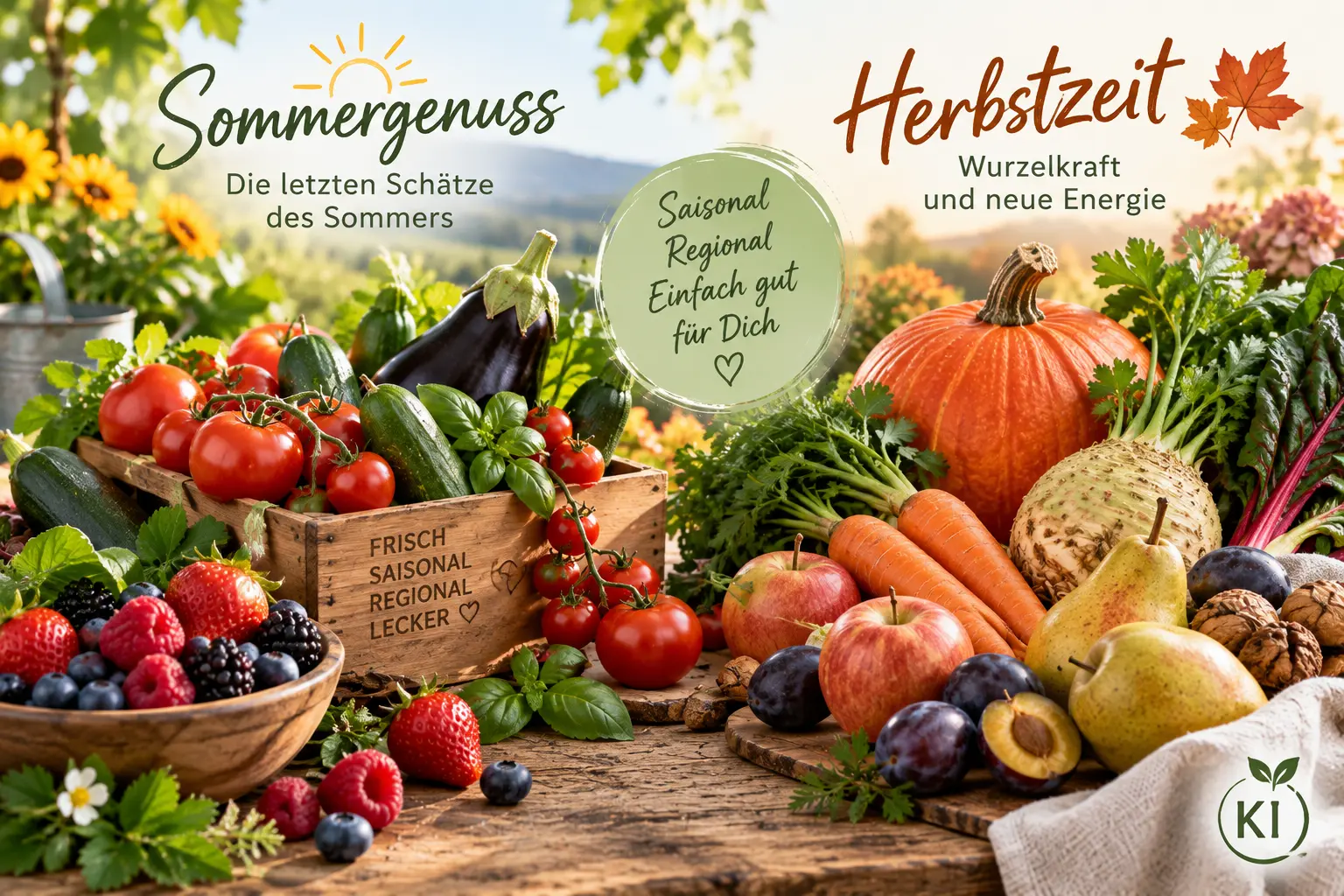 sommer_herbst_gemuese Im Spätsommer stehen uns viele saisonale Gemüse für eine gesunde Ernährung zur Verfügung.