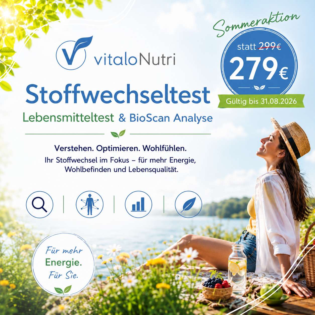 Gesunde Low Carb Ernährung 3 Vitalonutri Stoffwechseltest - Stoffwechselblockaden und Unverträglichkeiten herausfinden