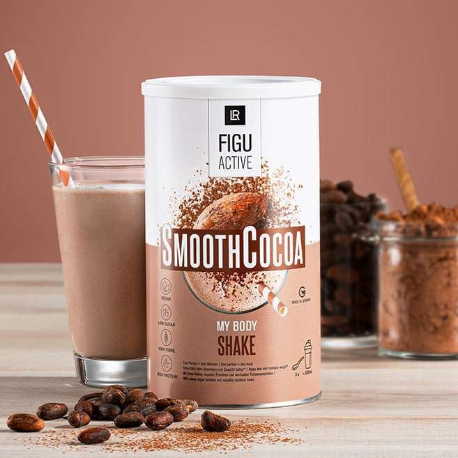 Mit den LR Figuaktiv veganen Eiweiß-Shakes lange satt sein, durch hohem Ballaststoffanteil