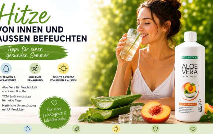 Sommer Hitze Tipps gegen Hitze Kühlen von innen und außen